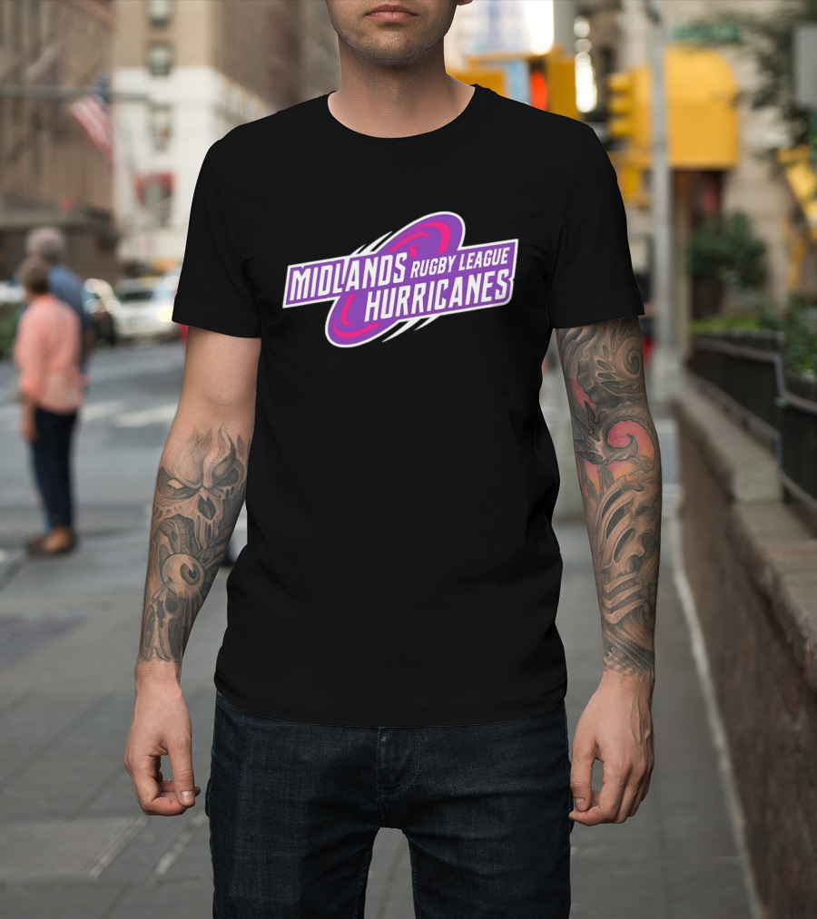 Midlands Rugby League Hurricanes Sports Team T-Shirt