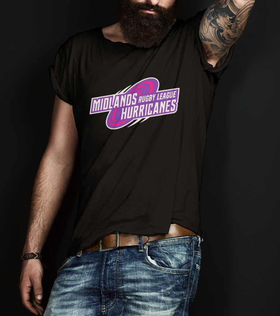 Midlands Rugby League Hurricanes Sports Team T-Shirt