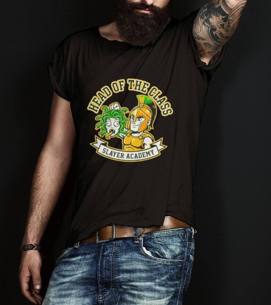 Head Of The Class Slayer Academy Spartan Medusa T-Shirt