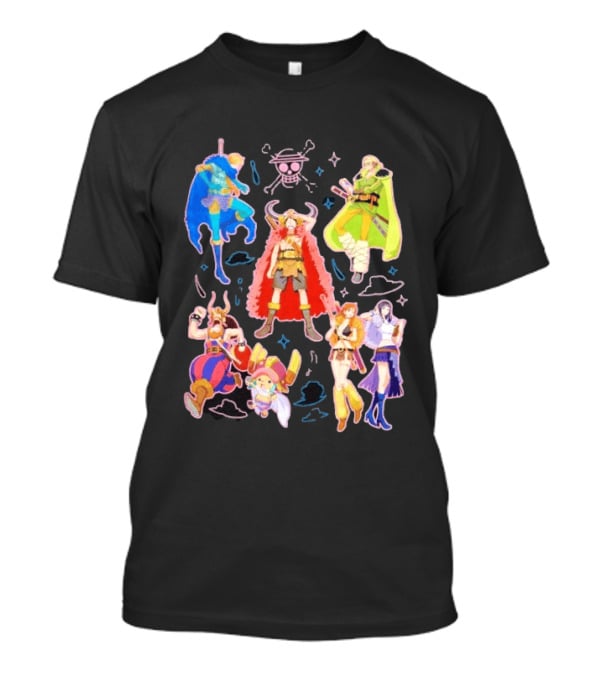 One Piece Straw Hat Pirates Collage Luffy T-Shirt