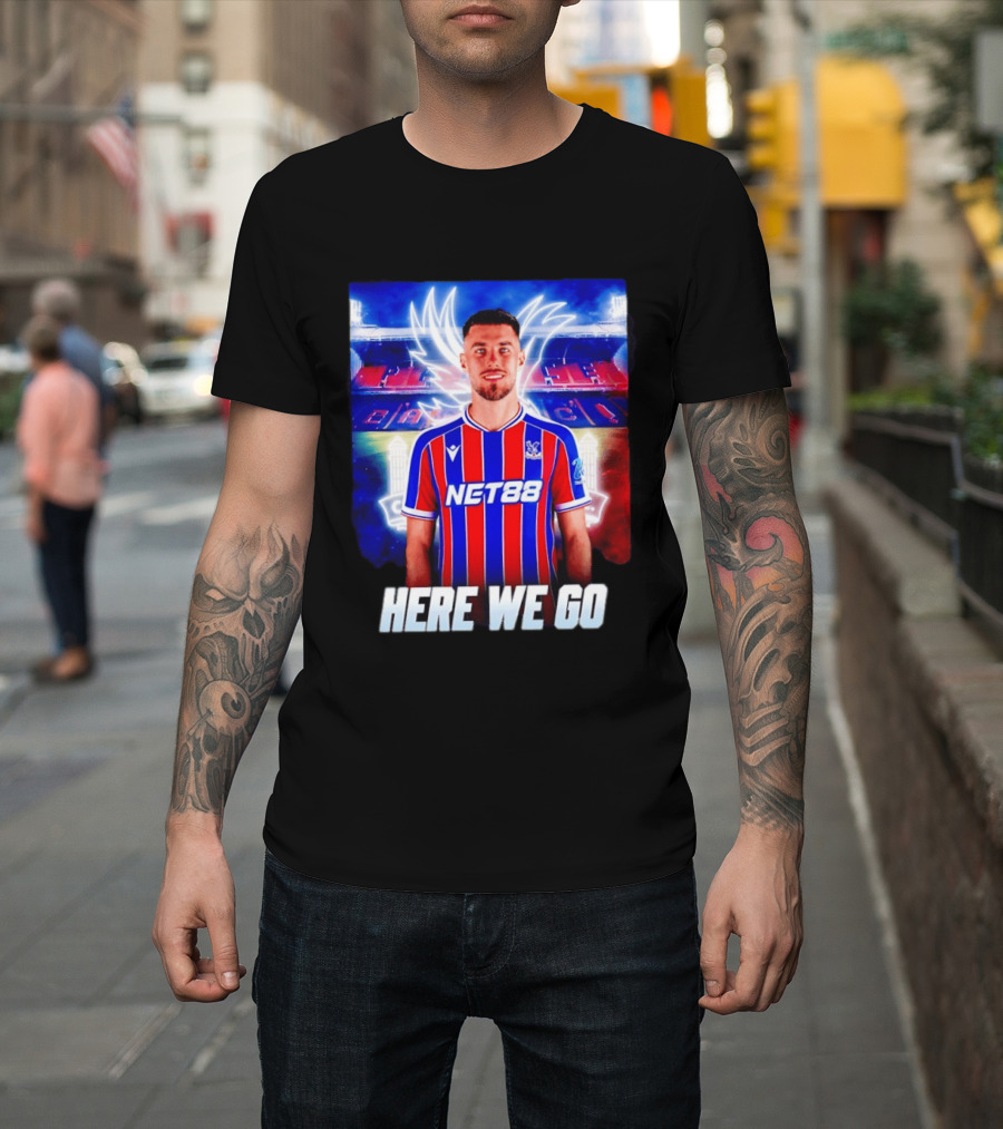 Oscar Mingueza NET88 Crystal Palace Here We Go T-Shirt