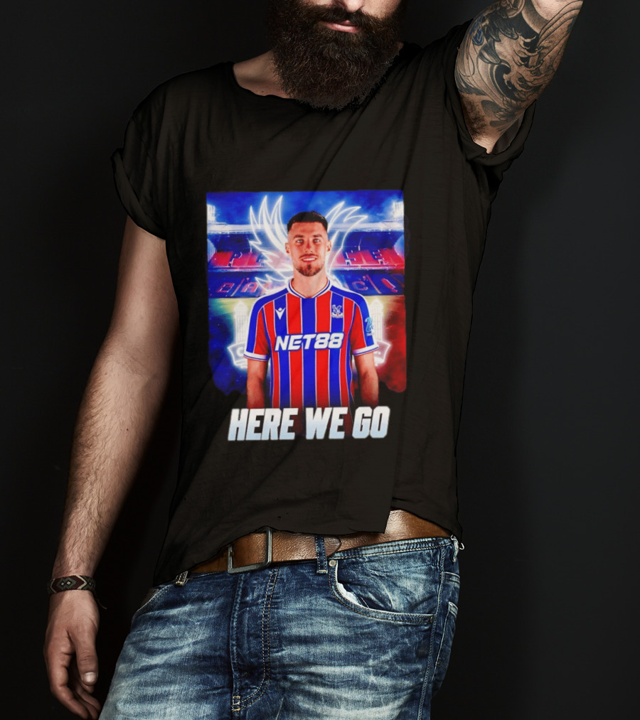 Oscar Mingueza NET88 Crystal Palace Here We Go T-Shirt