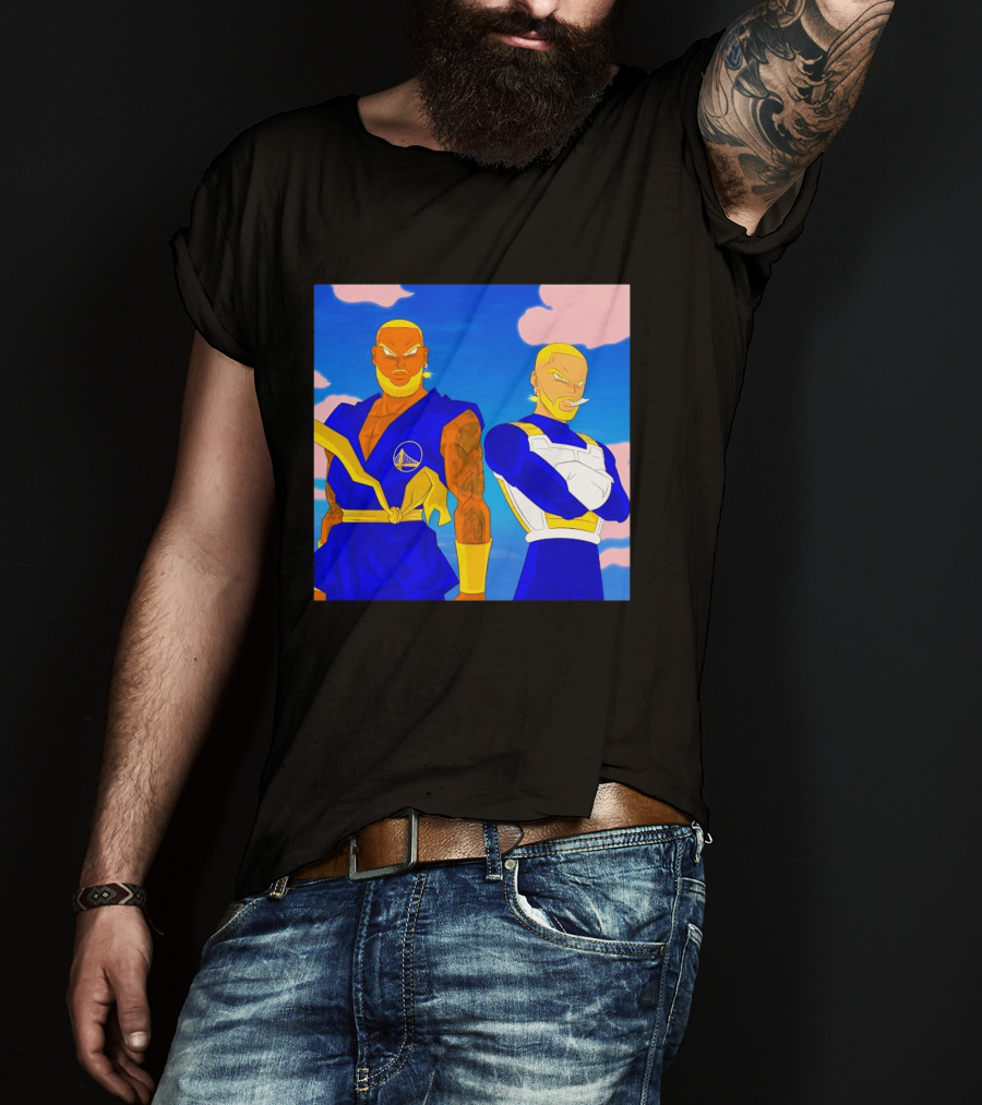 LeBron James Stephen Curry Golden State Warriors Anime Dragon Ball T-Shirt
