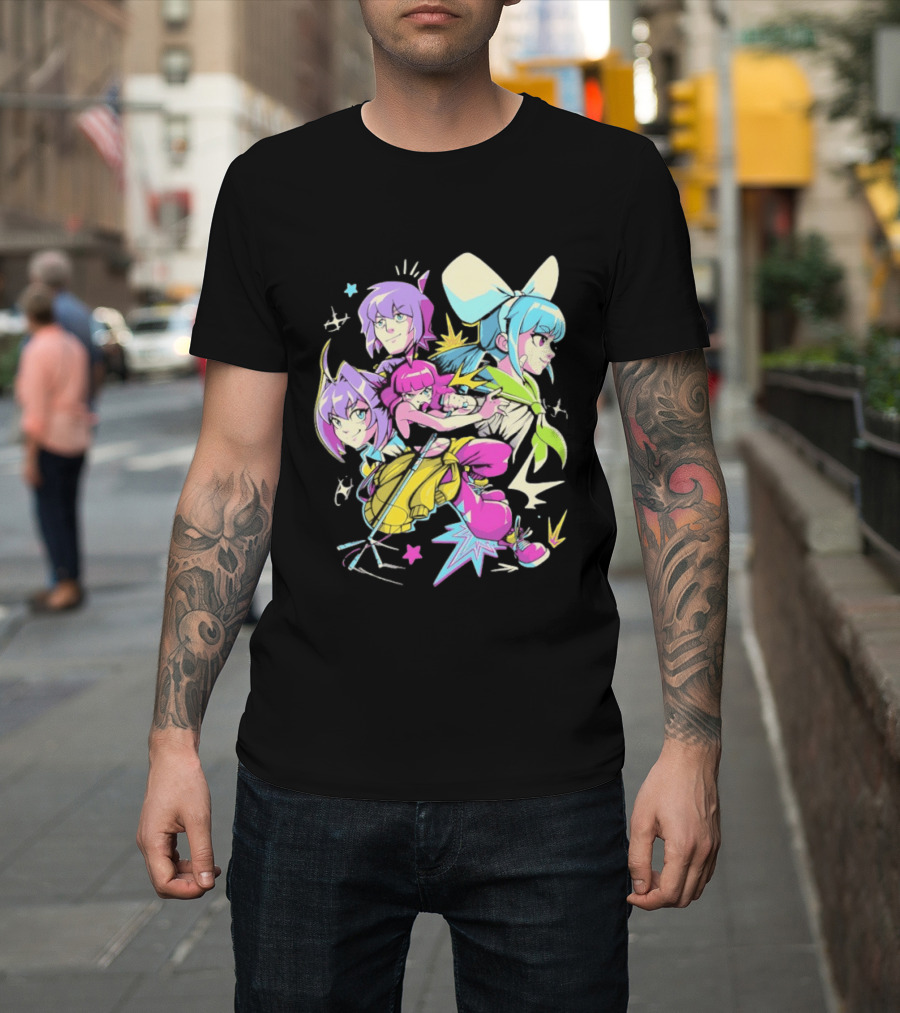 Unbeatable Video Game Anime Characters Colorful T-Shirt