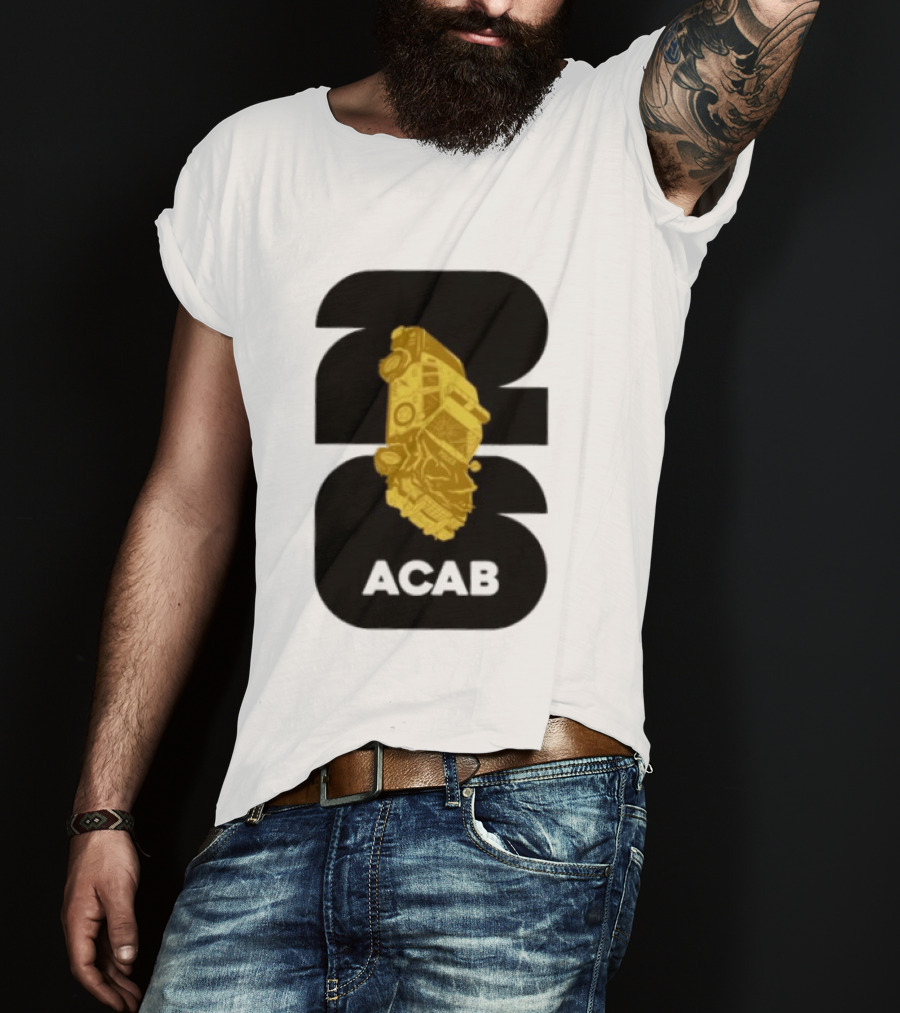 ACAB 1312 Upside Down Police Car Protest Abolition T-Shirt