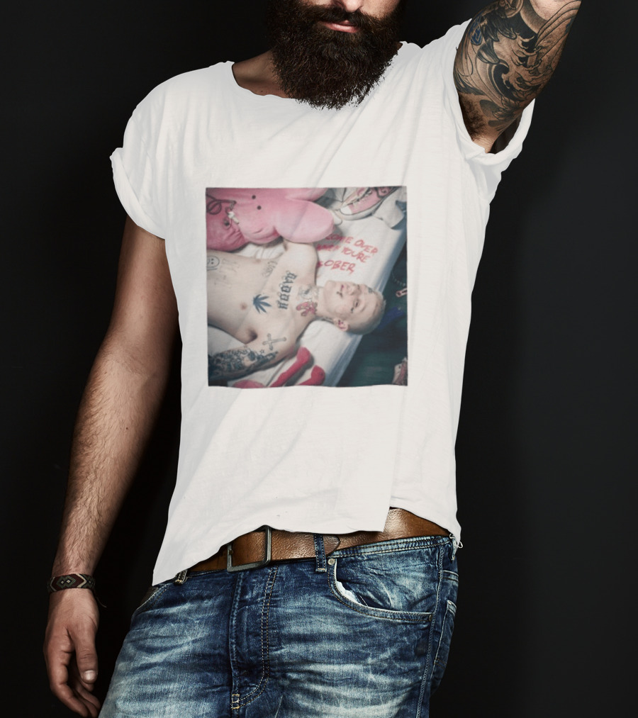 Lil Peep Come Over When You're Sober Emo Rap Album Cover T-Shirt