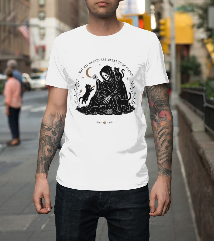 Reaper And Cats Not All Hearts Are Meant To Be Feared Yujin Clothing T-Shirt