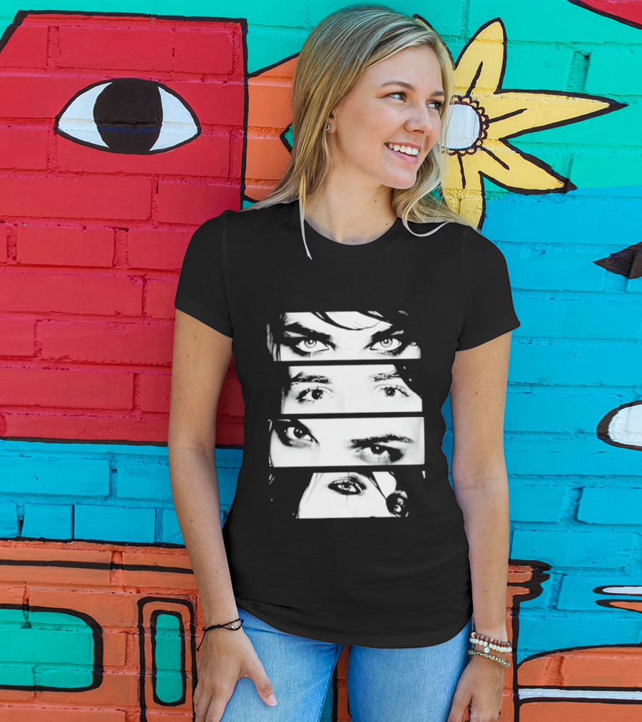 Gerard Way Eyes My Chemical Romance Emo Band Fan T-Shirt