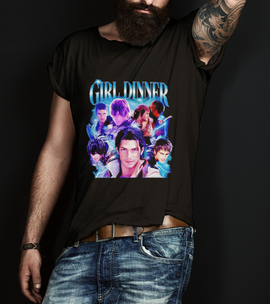 Girl Dinner Final Fantasy Characters Square Enix T-Shirt