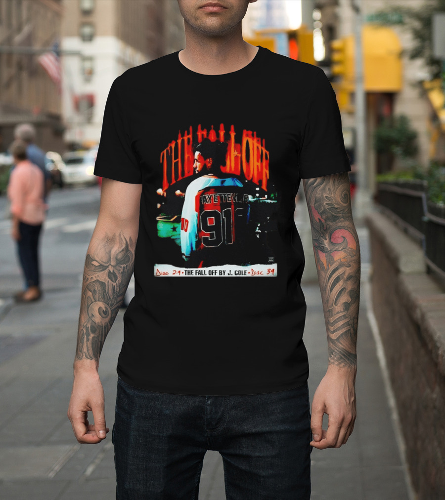 J Cole The Fall Off Fayetteville 910 Disc 29 Disc 34 T-Shirt