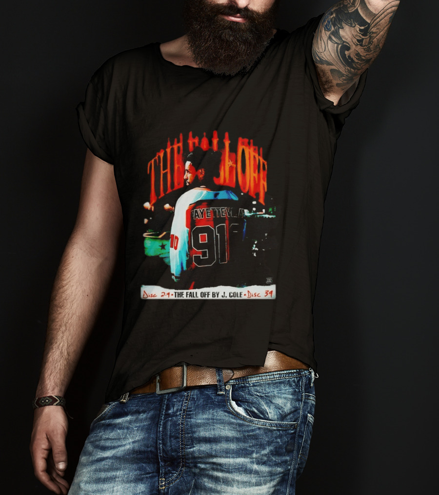 J Cole The Fall Off Fayetteville 910 Disc 29 Disc 34 T-Shirt