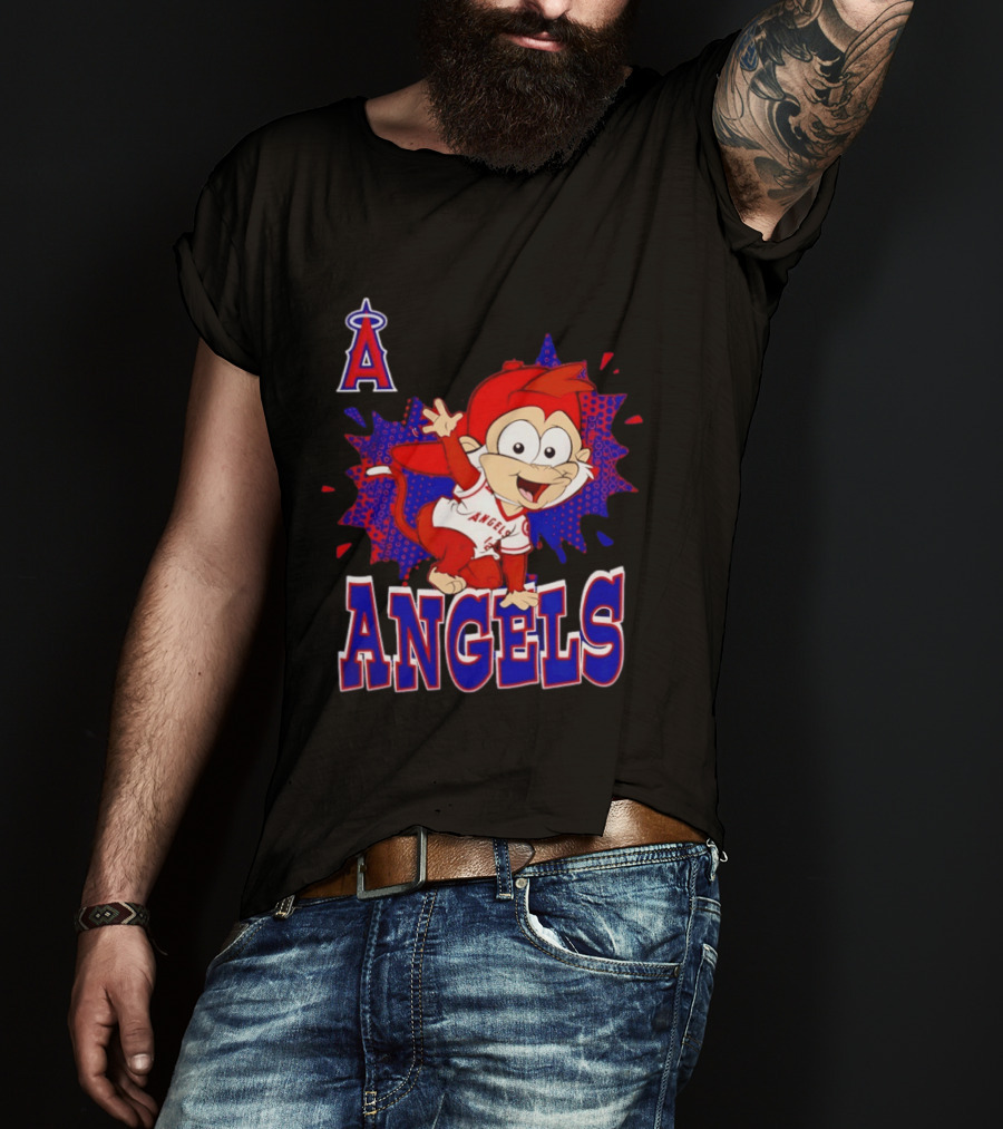 Los Angeles Angels Rally Monkey Baseball MLB Team Fans T-Shirt