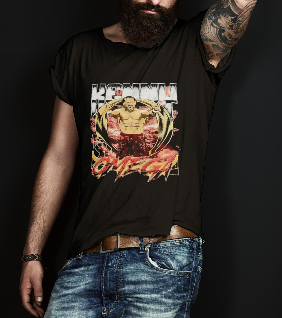 Kenny Omega AEW Wrestling Champion Dynamic Pose T-Shirt