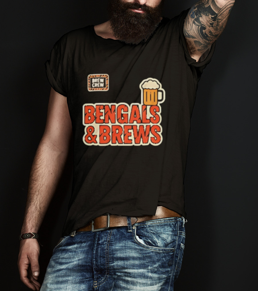 Bengals And Brews Brew Crew Beer T-Shirt