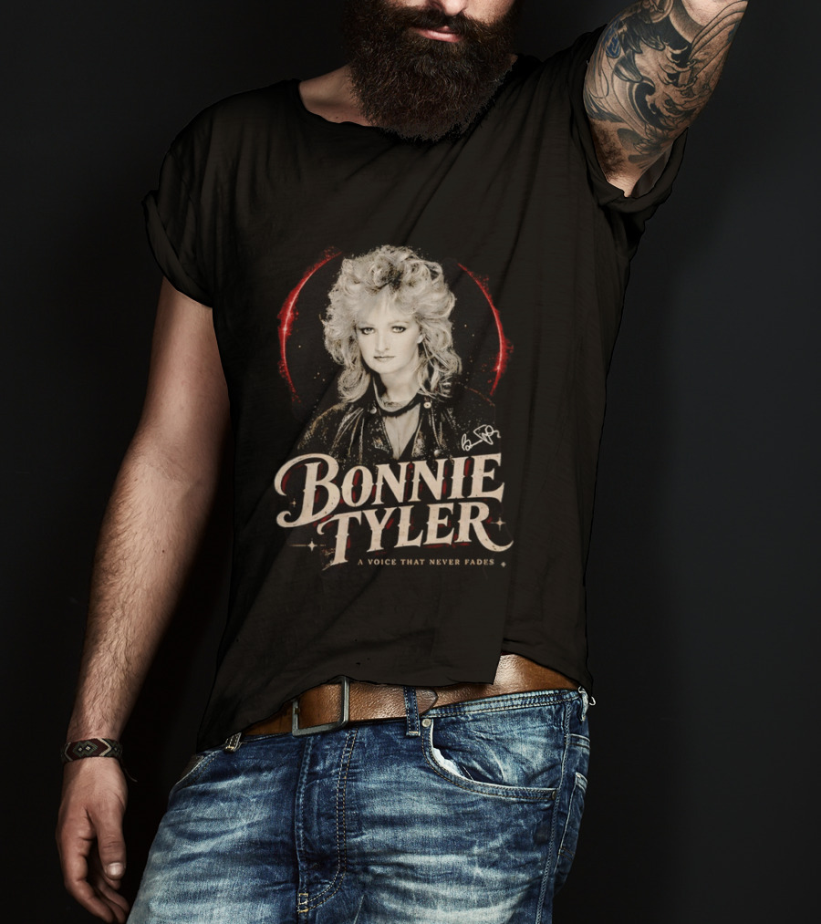 Bonnie Tyler A Voice That Never Fades Rockstar Legend T-Shirt