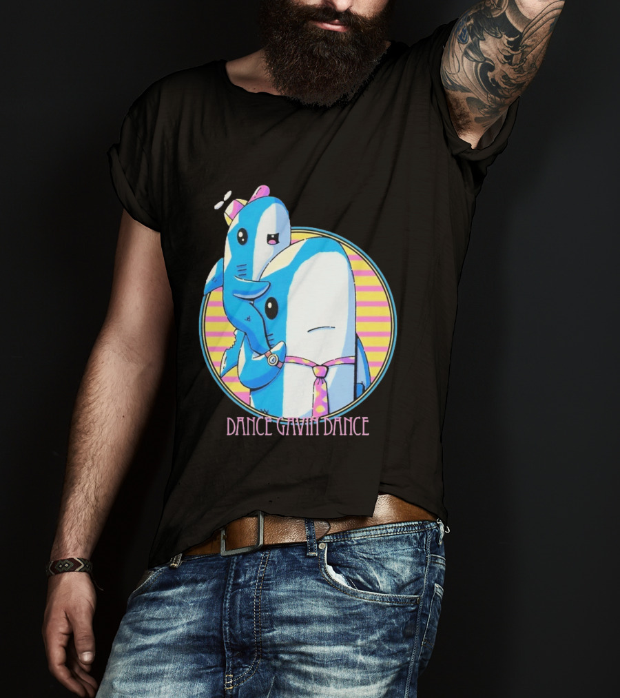 Dance Gavin Dance Shark Dad Cute Cartoon Marine Life Duo T-Shirt