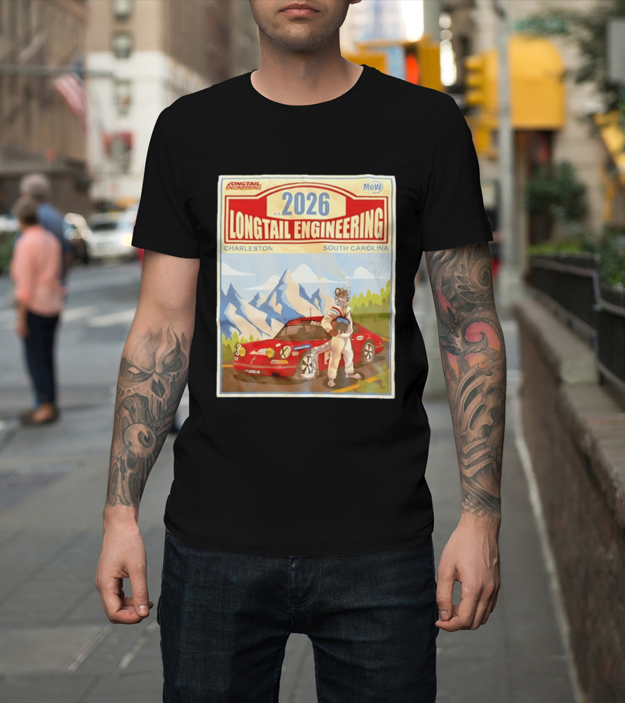Longtail Engineering 2026 Racing Adventure Charleston South Carolina T-Shirt