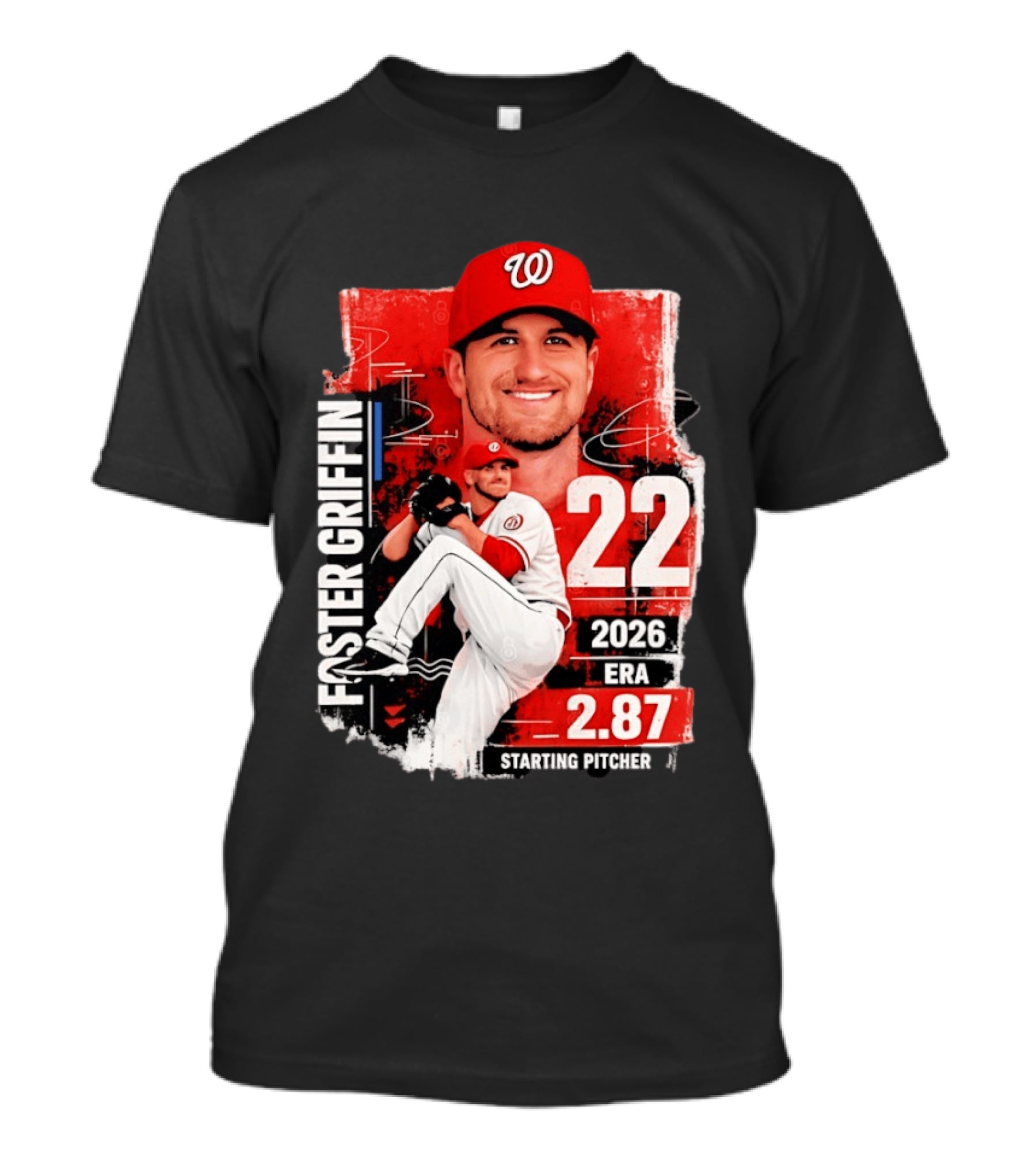Foster Griffin 2026 ERA 2.87 Starting Pitcher 22 T-Shirt
