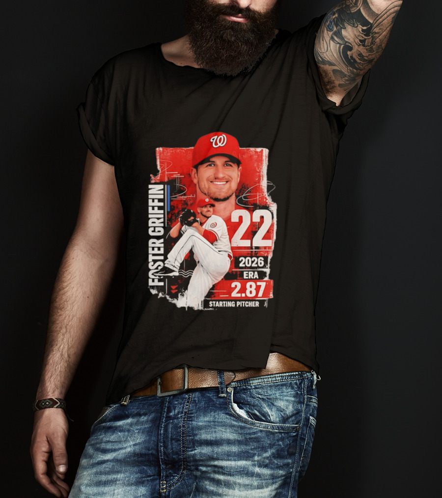 Foster Griffin 2026 ERA 2.87 Starting Pitcher 22 T-Shirt
