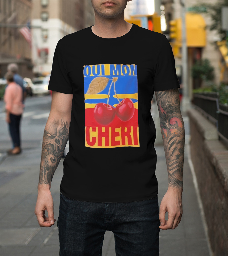 Oui Mon Cheri Cherry French Fruit T-Shirt