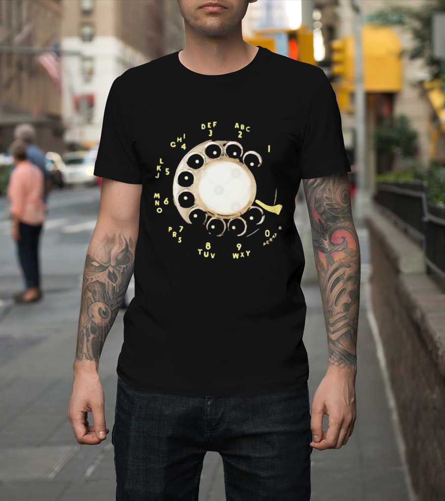 Rotary Telephone Dial ABC 1 2 3 T-Shirt