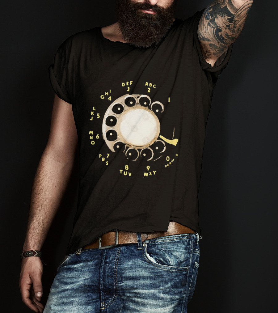 Rotary Telephone Dial ABC 1 2 3 T-Shirt