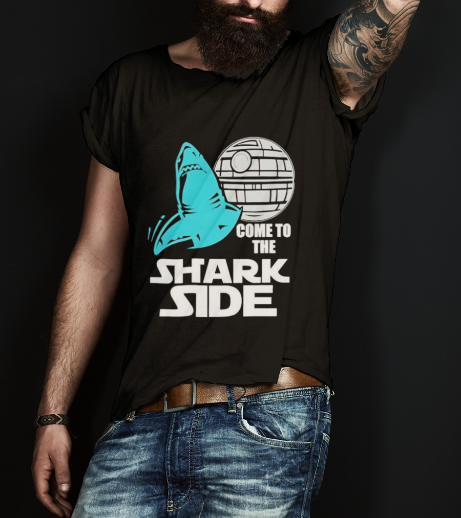 Come To The Shark Side With Death Star T-Shirt