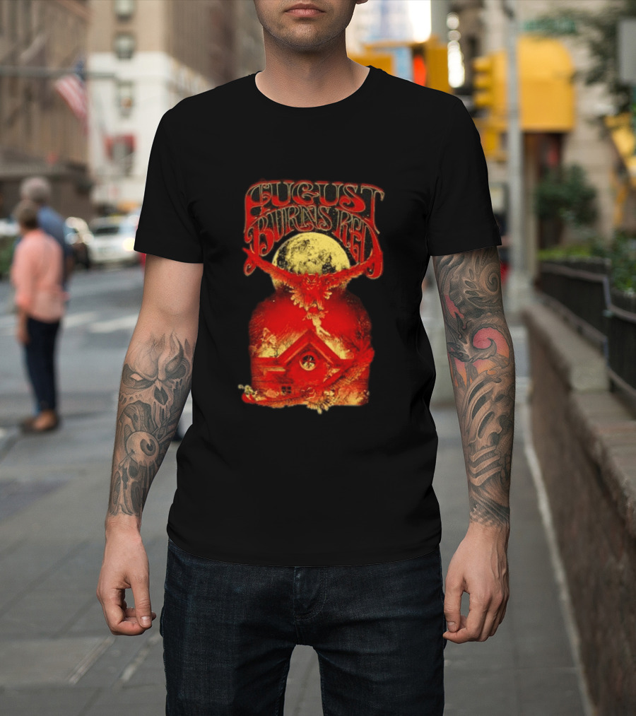 August Burns Red Owl Moon Metalcore Band Rustic Redhouse Scene T-Shirt