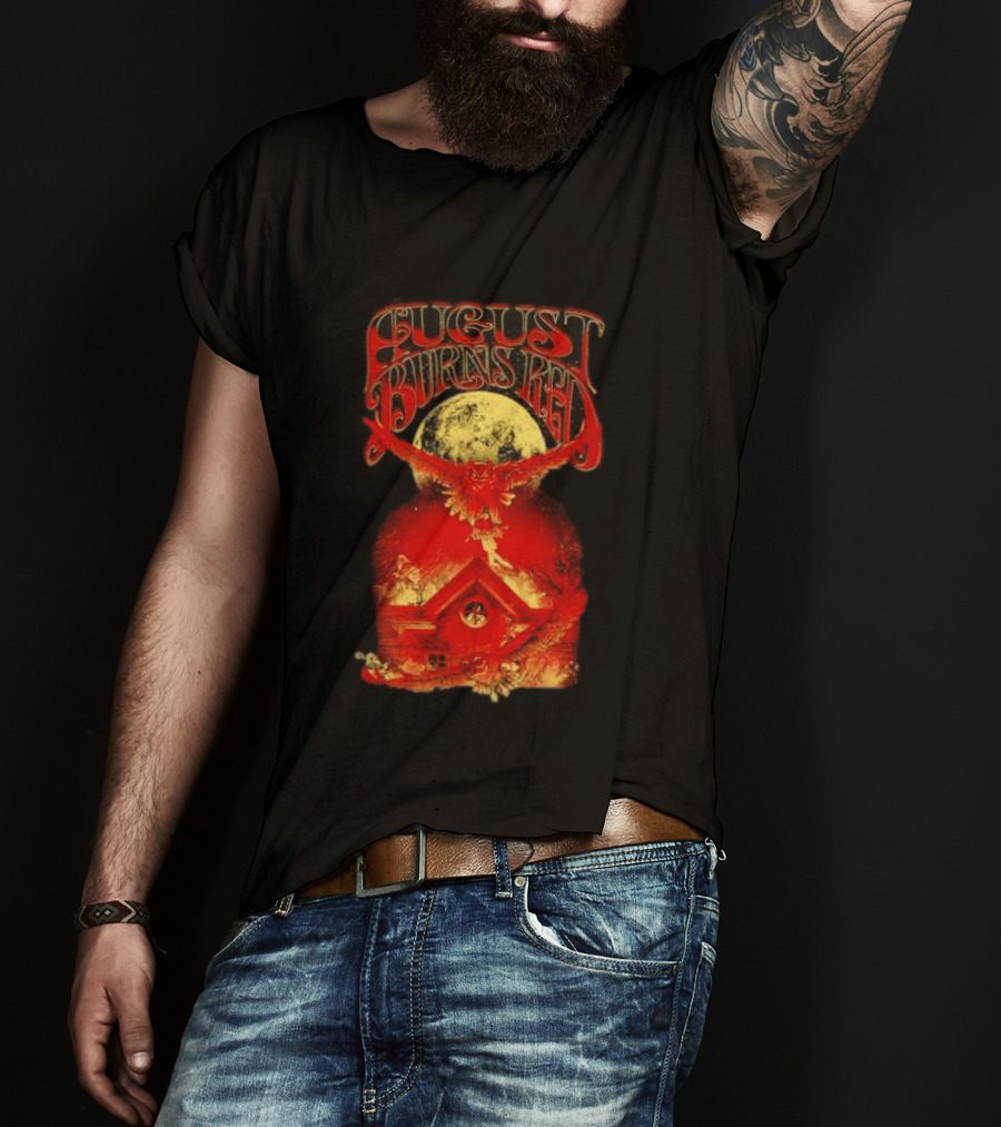 August Burns Red Owl Moon Metalcore Band Rustic Redhouse Scene T-Shirt