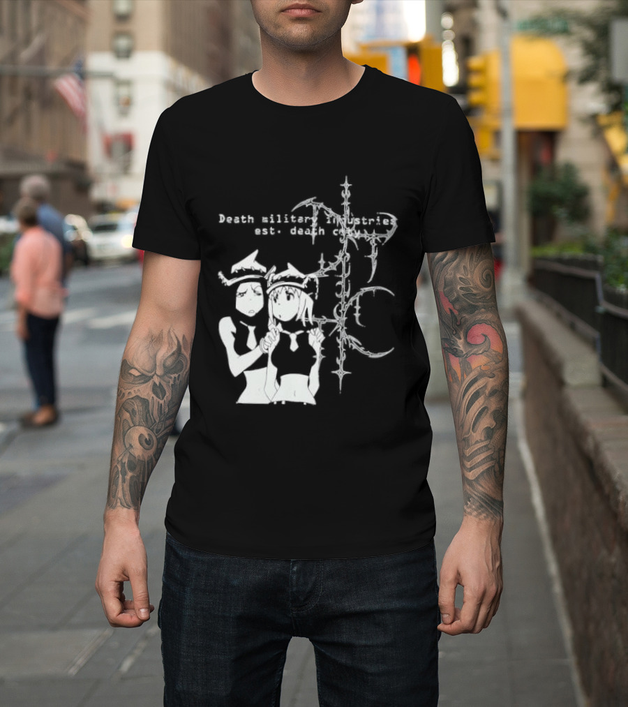 Death Military Industries Est Death City Anime Manga Cross T-Shirt