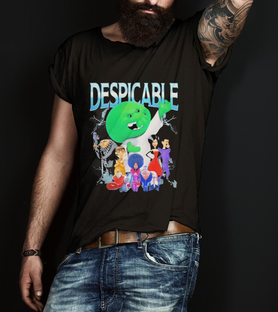 Despicable Me Featuring Gru Green Villain Group Villains T-Shirt