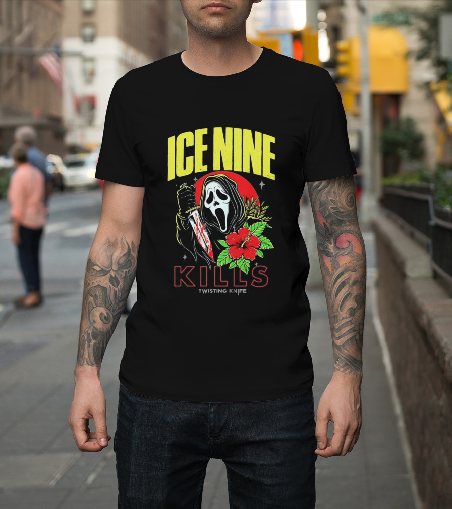 Ice Nine Kills Ghostface Twisting Knife Aloha Sidney Summer Of Silence 2026 Collection T-Shirt