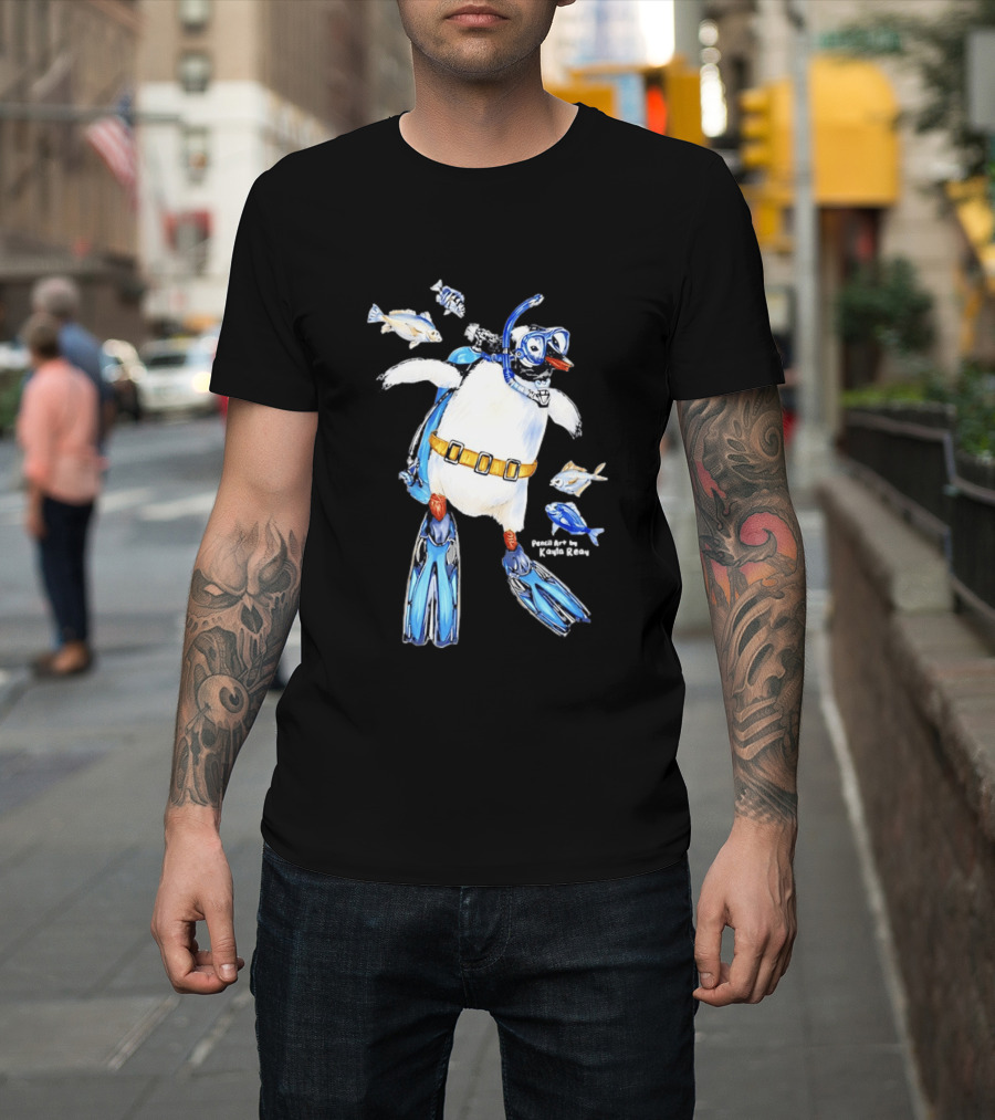 Penguin Snorkeling Underwater Adventure By Gonçalo Barriga T-Shirt