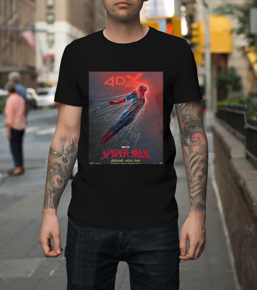 4DX Spider Man Brand New Day Movie Marvel Studios July 31 2026 T-Shirt