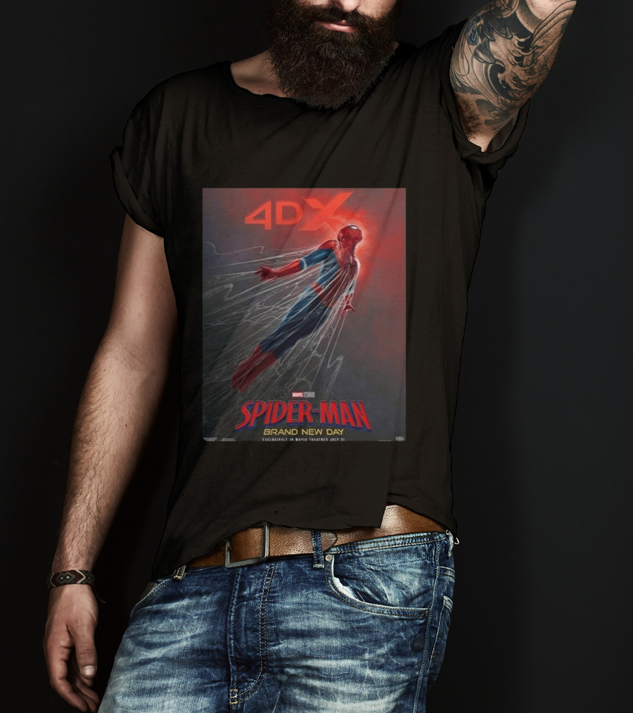4DX Spider Man Brand New Day Movie Marvel Studios July 31 2026 T-Shirt