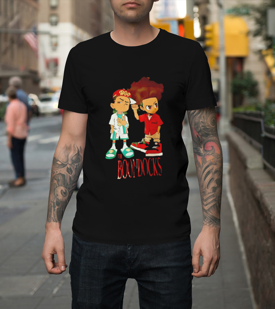 The Boondocks Riley And Huey Freeman Characters By Aaron McGruder T-Shirt