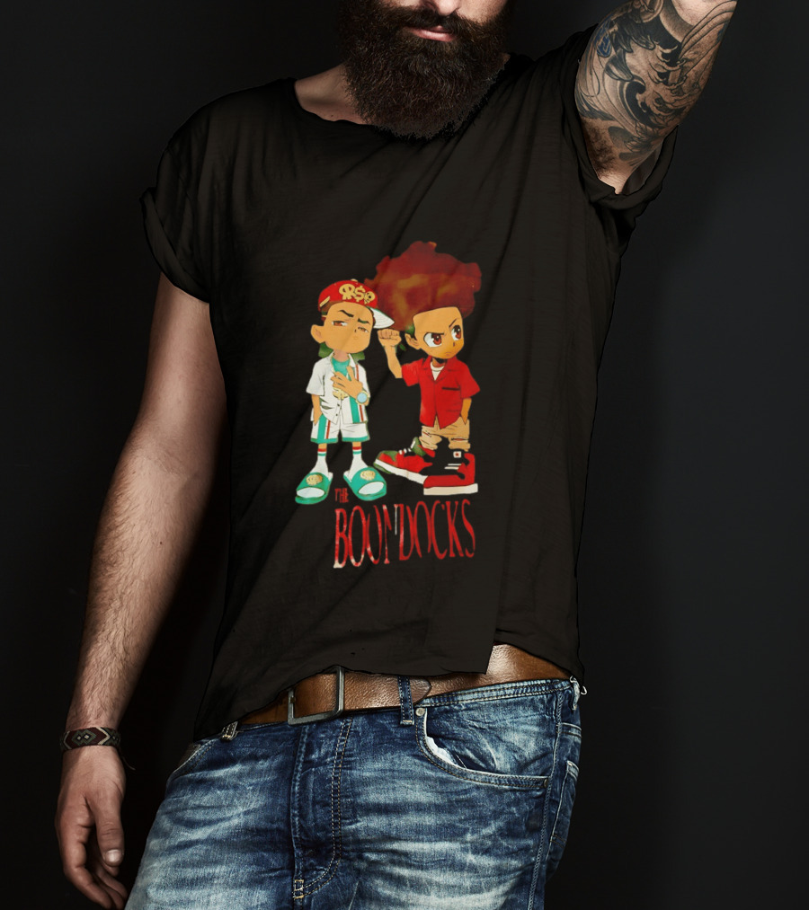 The Boondocks Riley And Huey Freeman Characters By Aaron McGruder T-Shirt