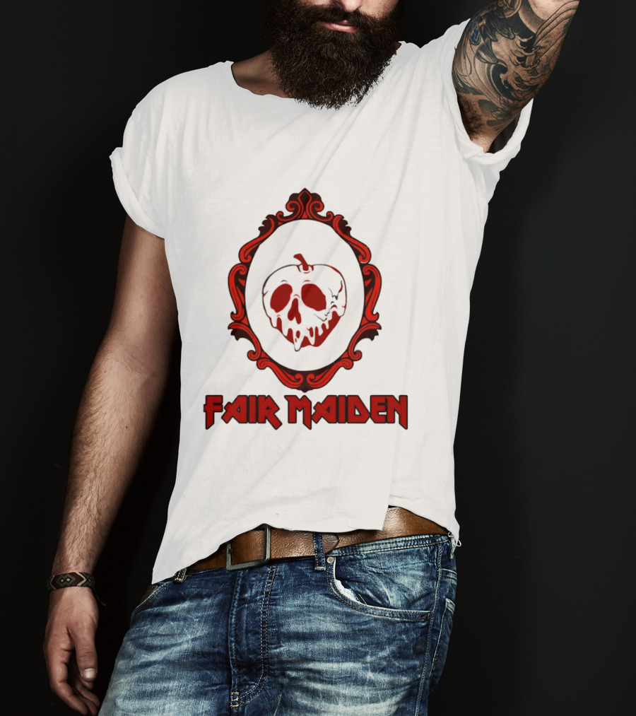 Fair Maiden Poison Apple Mirror Snow White Classic Tale T-Shirt