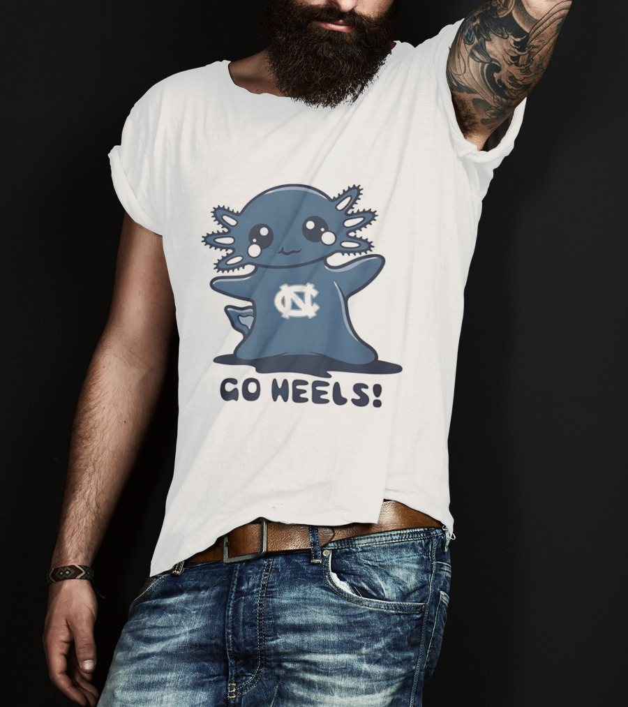 North Carolina Tar Heels Axolotl Go Heels T-Shirt