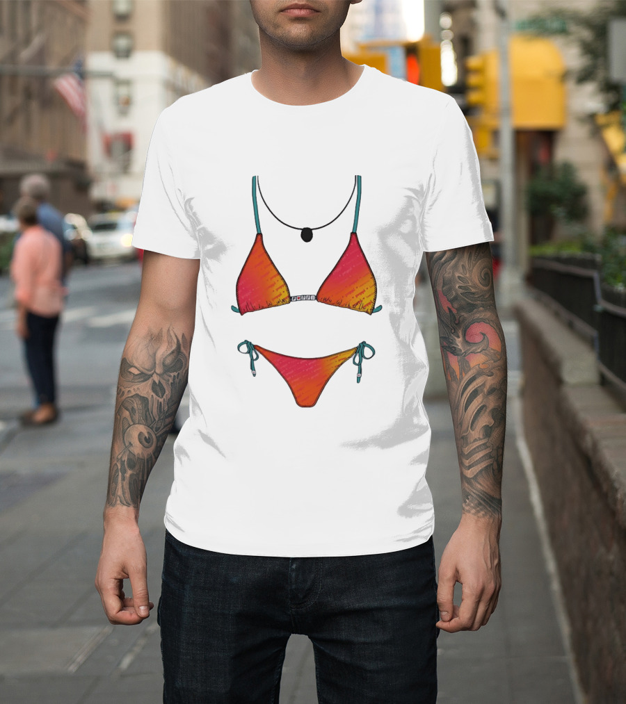 Poppi Bikini Swimsuit Colorful Summer Beachwear T-Shirt