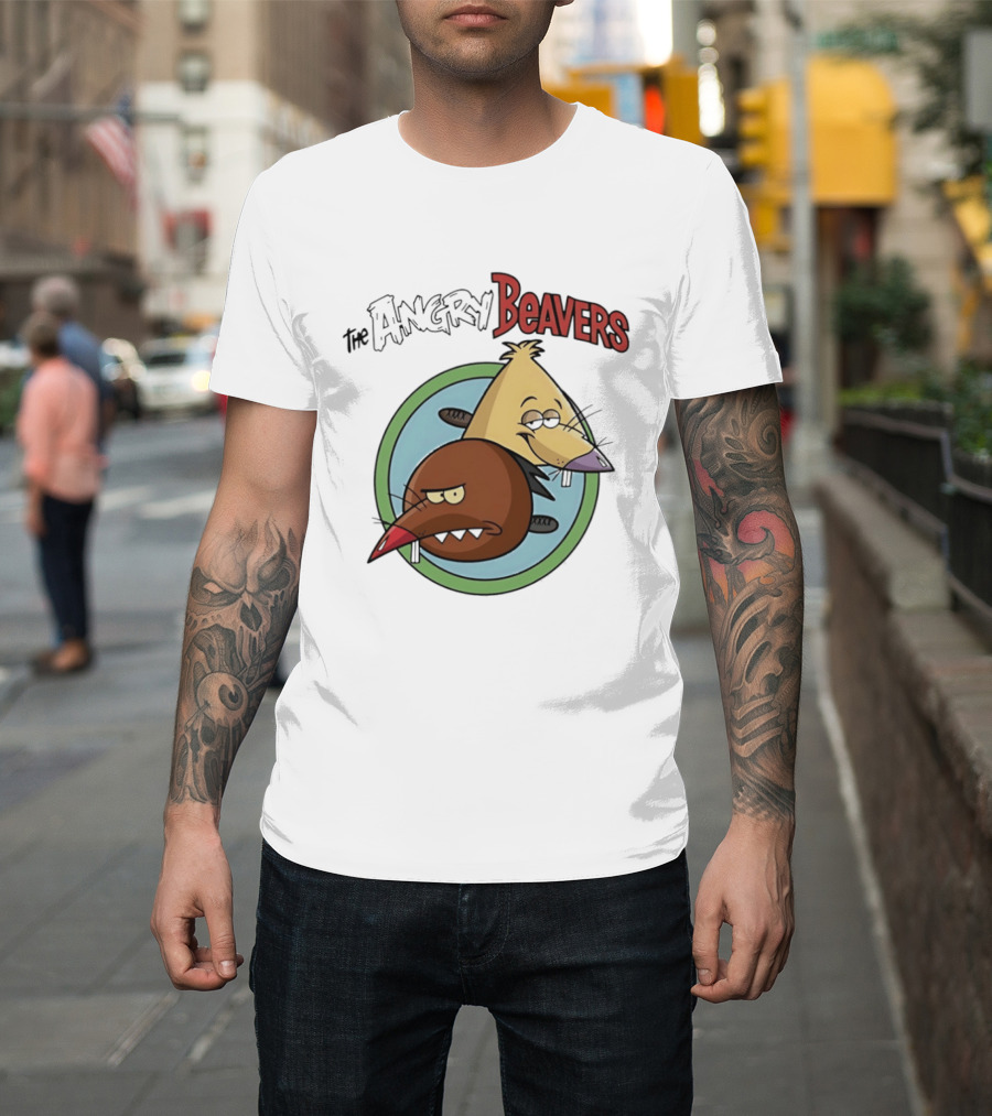 The Angry Beavers Nickelodeon 90s Cartoons Daggett And Norbert T-Shirt