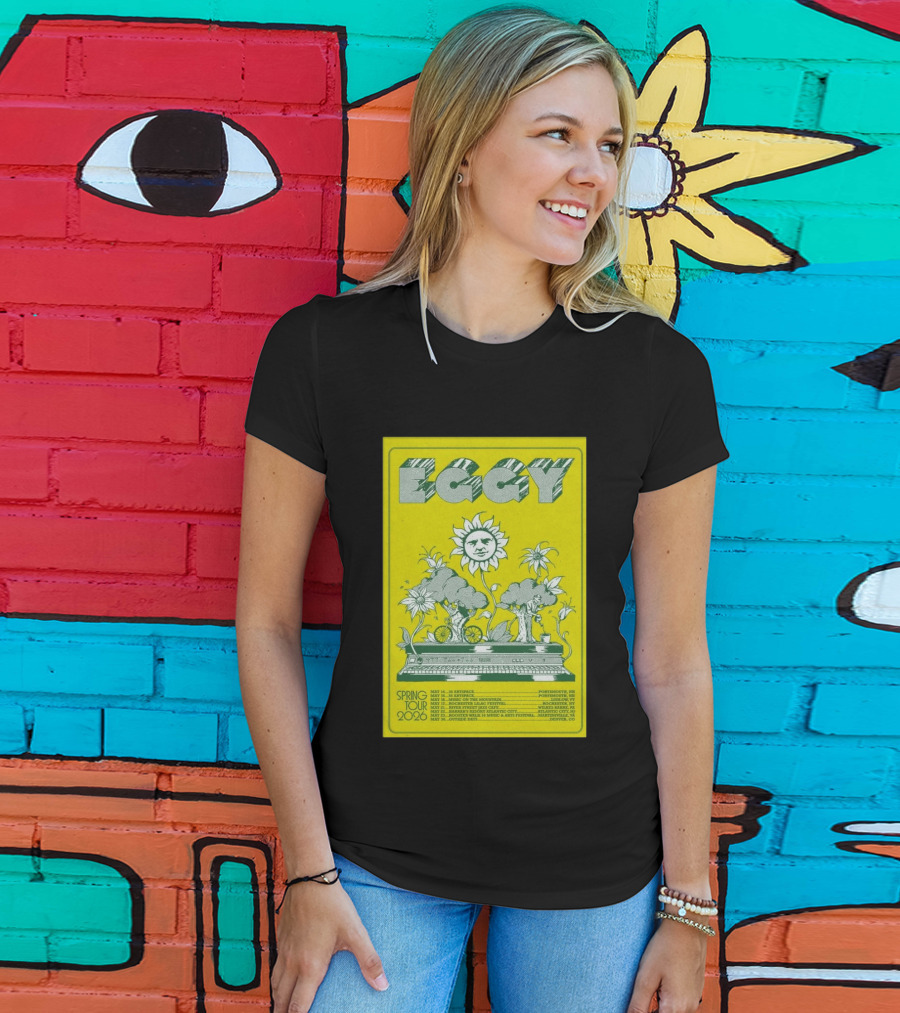 Eggy Spring Tour 2026 Artspace Outpost Richmond Outside Days Denver T-Shirt