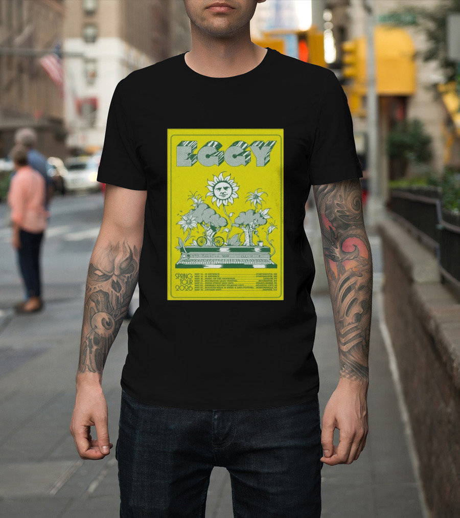 Eggy Spring Tour 2026 Artspace Outpost Richmond Outside Days Denver T-Shirt