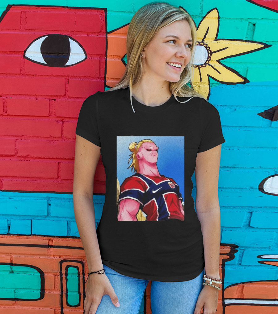Erling Haaland Majin Buu Norway Dragon Ball Fusion T-Shirt