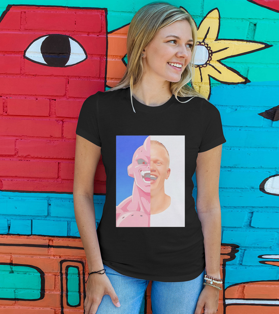 Erling Haaland Majin Buu Face Swap T-Shirt