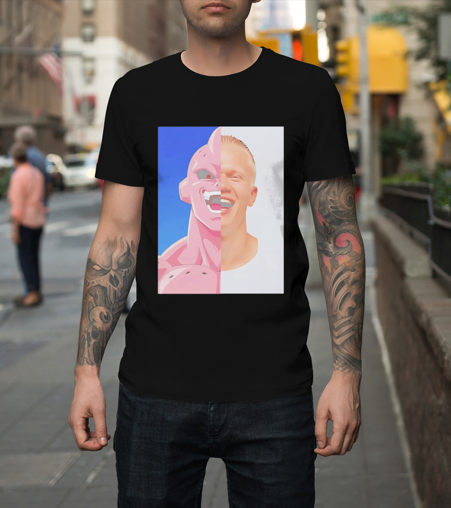 Erling Haaland Majin Buu Face Swap T-Shirt