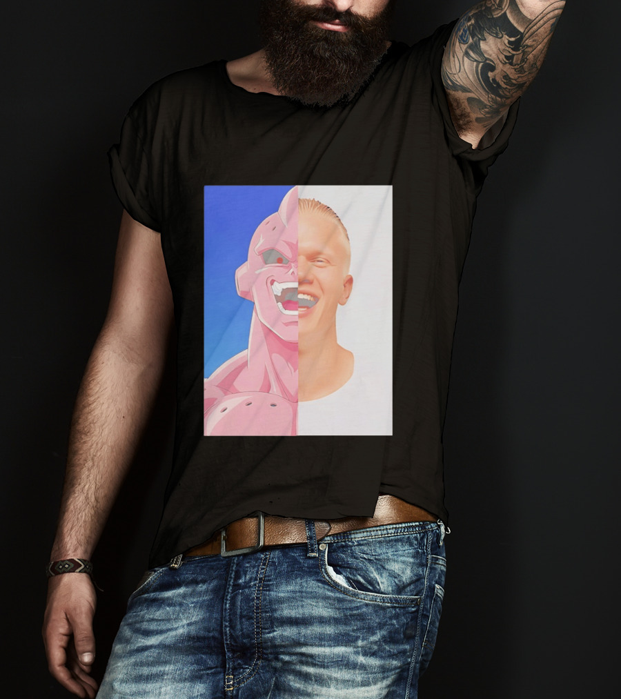 Erling Haaland Majin Buu Face Swap T-Shirt