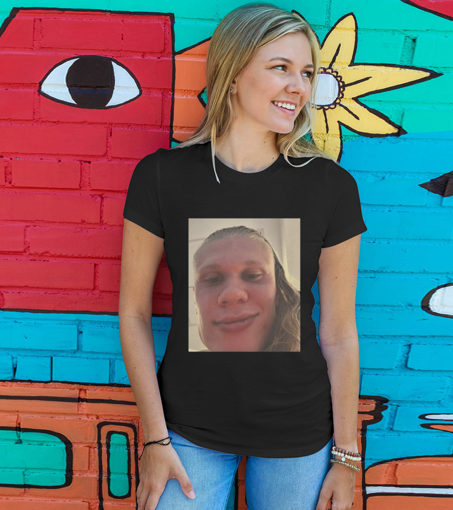 Erling Haaland S Face Close Up T-Shirt