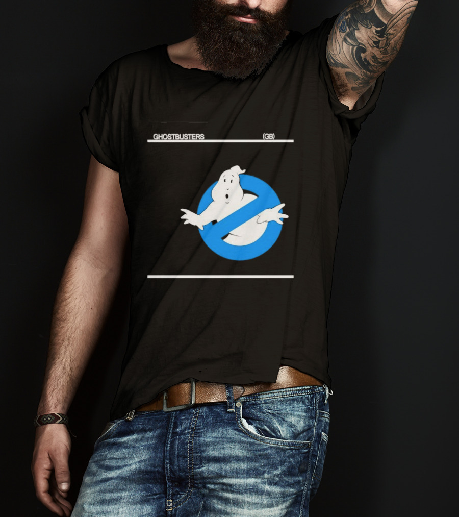 Ghostbusters 80s Movie Classic Blue Ghost Icon GB T-Shirt