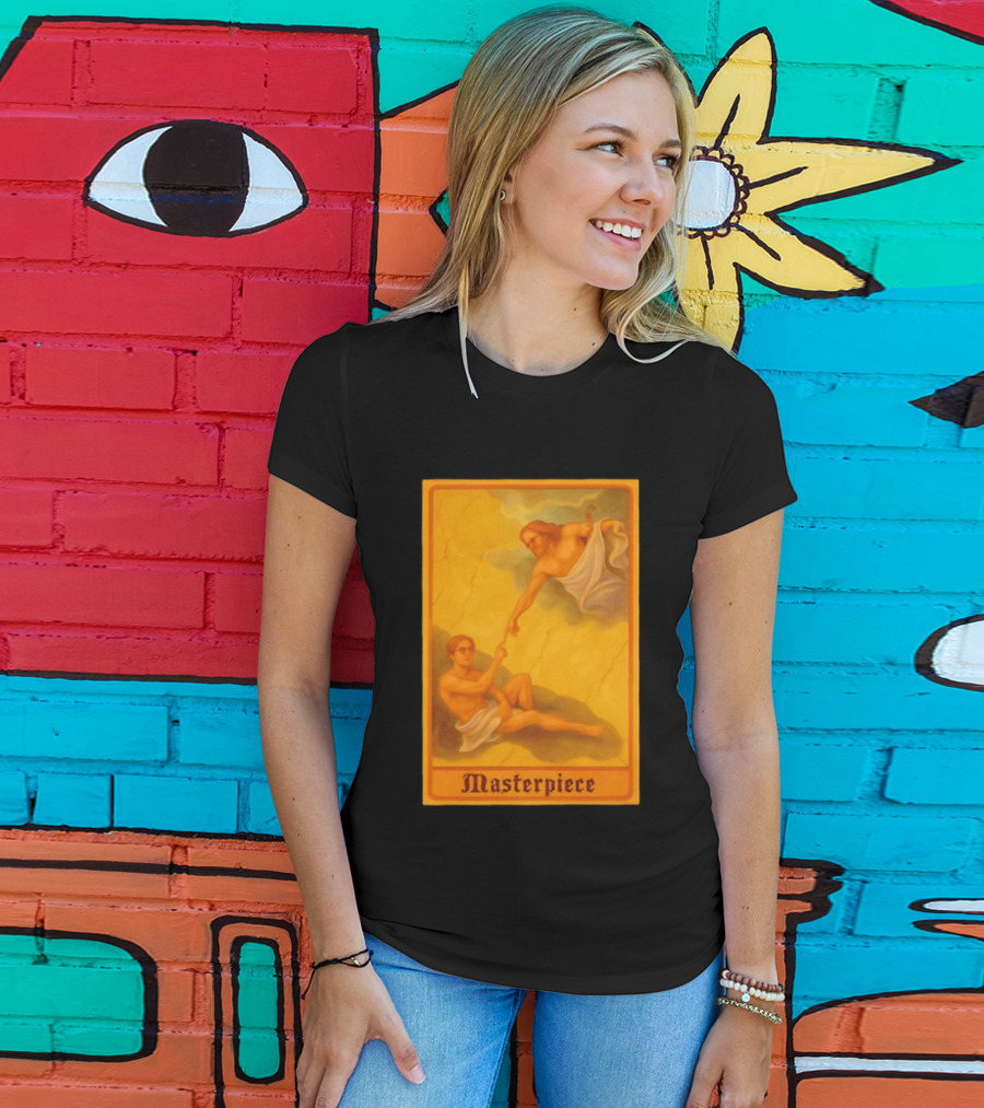Masterpiece Michelangelo Creation Of Adam Iconic Classic Renaissance T-Shirt